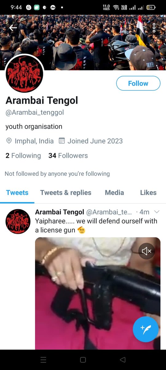 DynaMaibam's tweet photo. "Kuki community accused of creating deceptive Arambai Tengol Twitter account, spreading false posts to gain mainland attention. #Misinformation #FakePosts #PublicDeception"
#ManipurRiots #manipurviolence #ManipurBurning #ManipurOnFire #ManipurNews @narendramodi @AmitShah @PMOIndia @ndtv @aajtak @TimesNow @ABPNews @BBCIndia #OneMeitei #SaveManipur #SaveIndia #SaveIndigenous #PeaceInManipur #Truthprevail #Meiteiunited