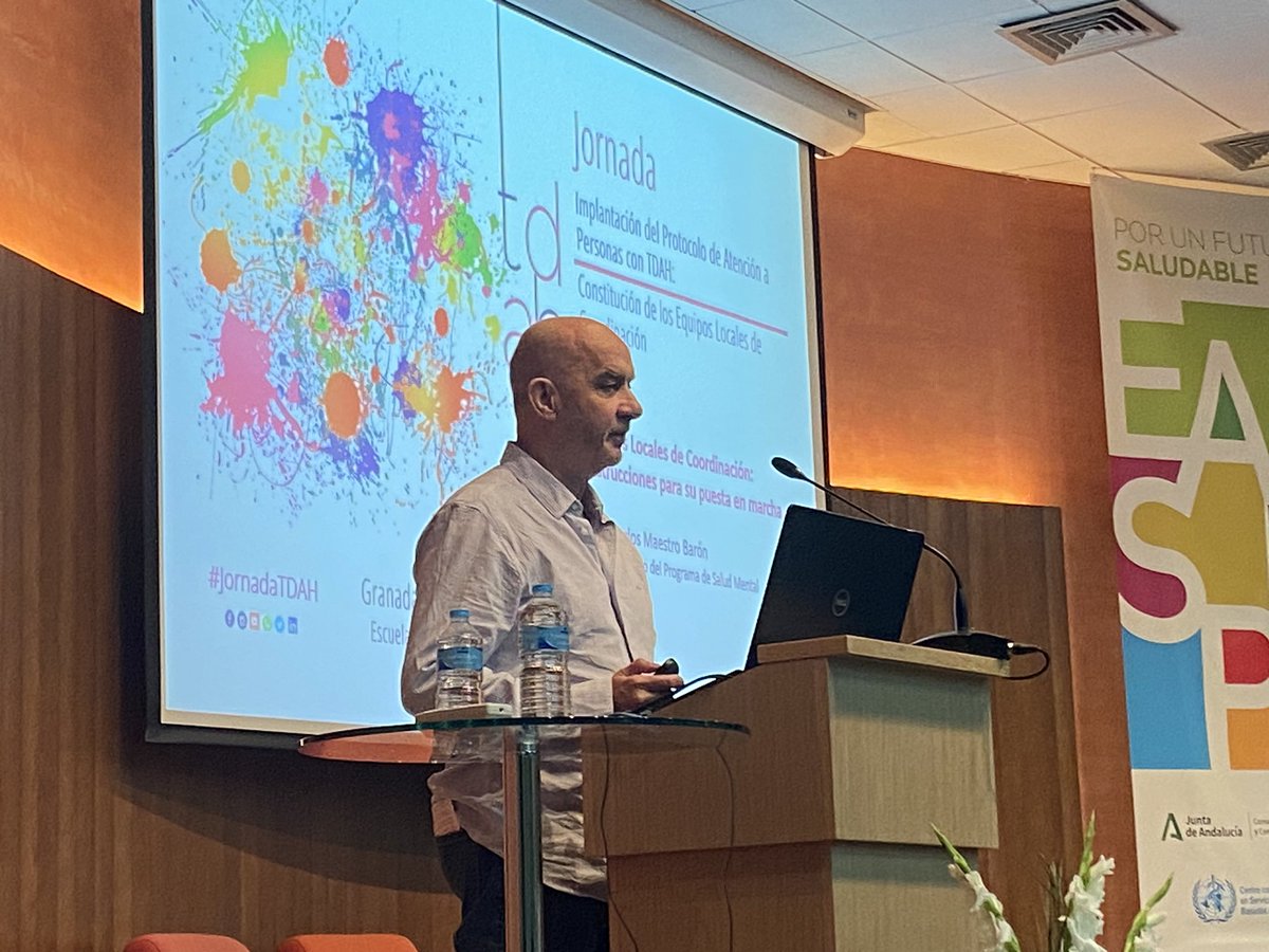 #jornadaTDAH 2023 Soledad Jimenez, Jefa de Servicio de Atencion Socio Sanitaria de <a href="/saludand/">Consejería de Sanidad, Presidencia y Emergencias</a> y <a href="/maestro_baron/">Juan Carlos Maestro Barón</a> del Programa de Salud Mental avanzan las instrucciones para la creación de los equipos locales de coordinación de #TDAH <a href="/saludand/">Consejería de Sanidad, Presidencia y Emergencias</a> <a href="/EducaAnd/">Consejería Desarrollo Educativo y FP</a> <a href="/IgualdadAND/">Inclusión Social, Juventud, Familias e Igualdad</a> <a href="/EASPsalud/">Escuela Andaluza SP</a>