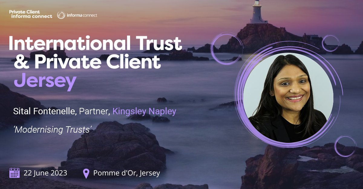 📢 Conference in Jersey 📢
 
Sital Fontenelle will be speaking at the International Trusts &amp; Private Client conference on Thursday 22 June, in Jersey.
 
🔗 Full agenda and more information here: lnkd.in/ez4bVJZA