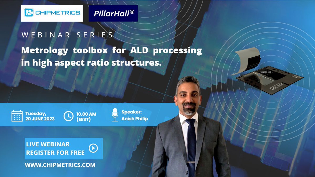 Chipmetrics webinar starts 20th June at 10 am (EEST) which is 9 am (CET), 4 pm (JST), 12 am (PST)
Welcome! Registration link in comments.