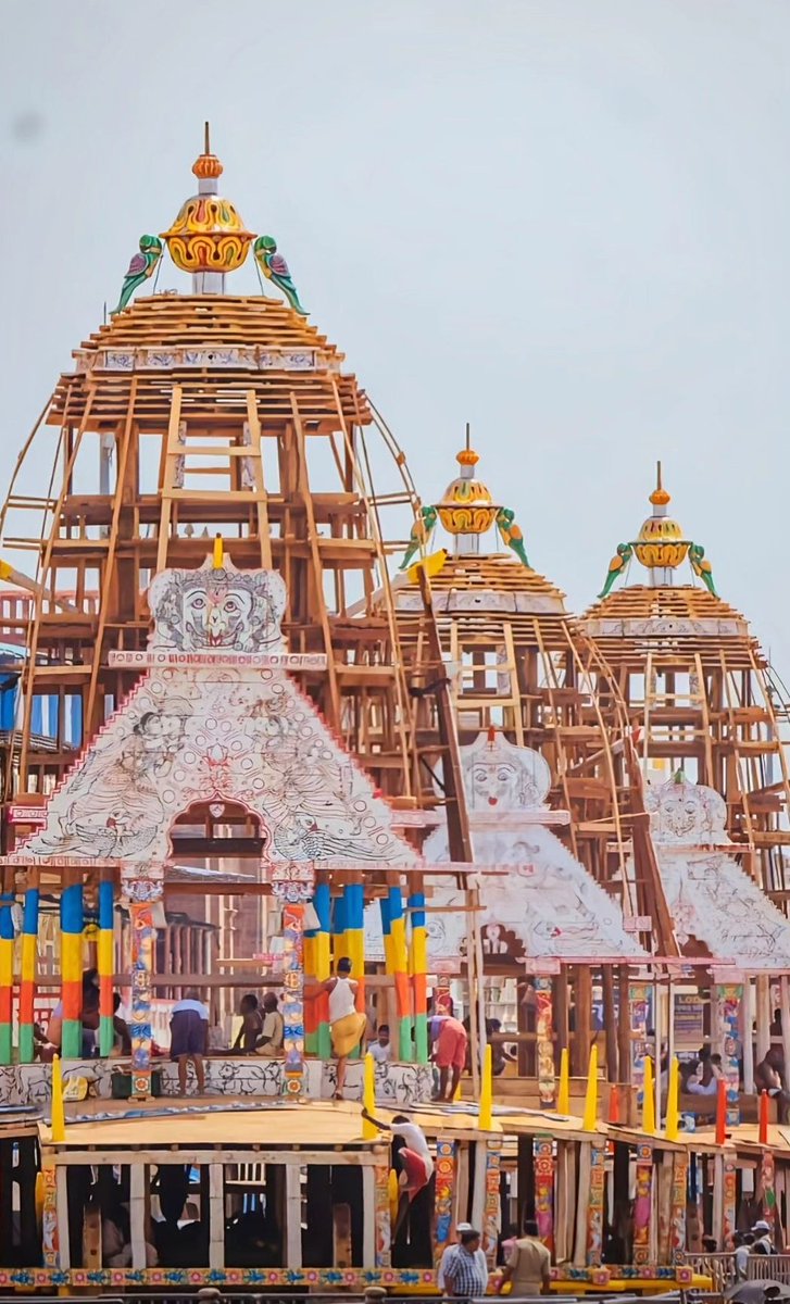 Geetashloks's tweet photo. Raths are almost ready For the Jagannath prabhu , Jai jagannath swami 🪷

are you witnessing rath yatra in your city tomorrow ? https://t.co/dQxZnyQNkI