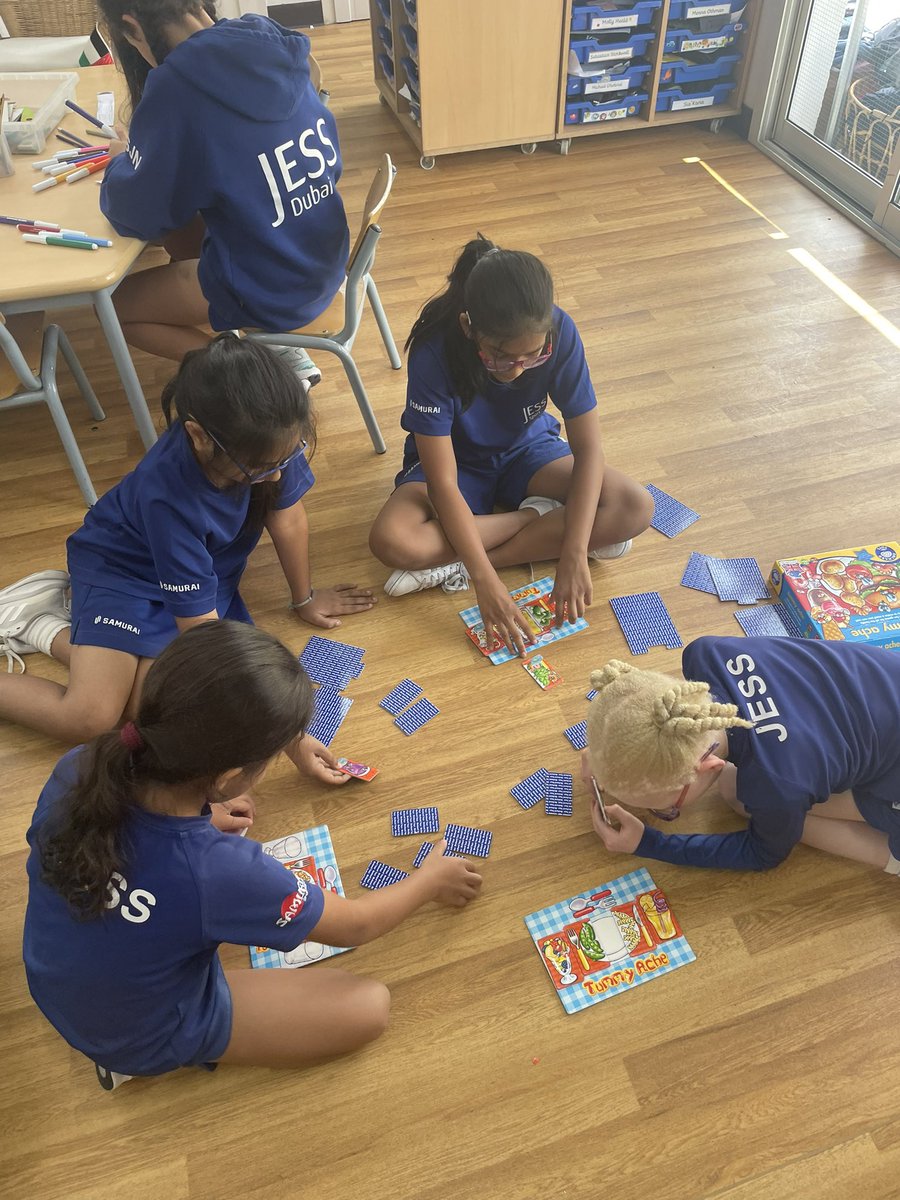 Enjoying a fun games afternoon with our buddies!