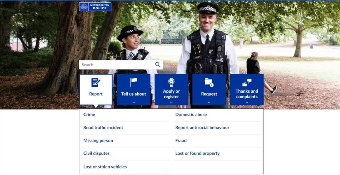 If it’s not an emergency, you can report online @ met.police.uk/ro/report/

Report a crime
met.police.uk/ro/report/ocr/…
Report a road traffic incident
met.police.uk/ro/report/rti/…
Report anti-social behaviour
met.police.uk/ro/report/asb/…
Advice and information:
met.police.uk/advice/advice-…