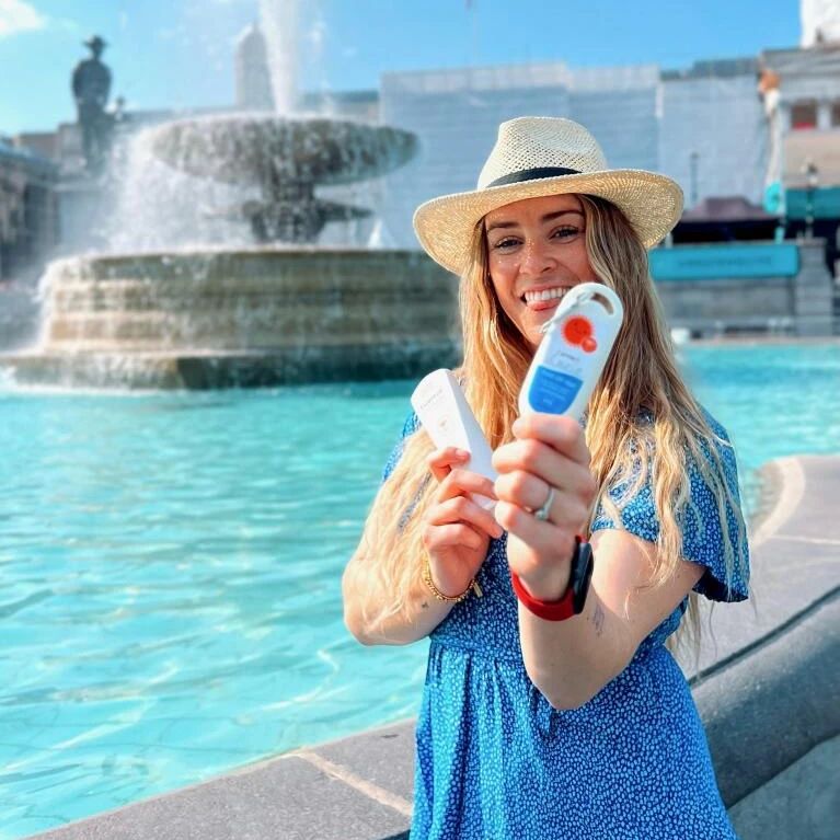 WOW 😍 starlet @luciejones1 is our newest #sunpoverty supporter - we're so honoured to see a fellow Welsh lady supporting our campaign for free sunscreen for families who can't afford it! #sunscreeneveryday #sunscreenalways #sunscreen #spf #luciejones