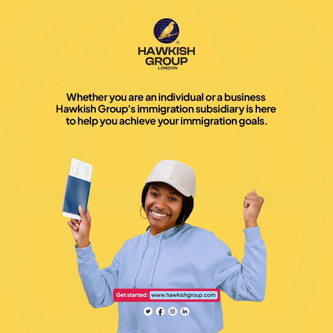 Contact us today to learn more about how we can help you navigate the complexities of the immigration process. Call or WhatsApp: +234 810 0667107, +442071675741

Email: Info@hawkishgroup.com

 #help #success #japa #travelabroad #ukbusiness #growth #immigrationservice