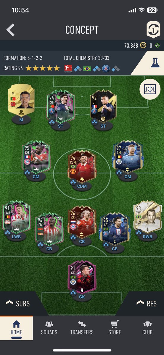 CullyMcG's tweet photo. @FIFA22_INFO What should I change ? I’ve got one squad left for Zambrotta. https://t.co/urngL8VYaY