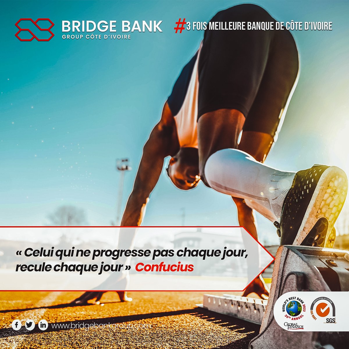 BridgeBankGroup's tweet photo. #B_Motivation
« Celui qui ne progresse pas chaque jour, recule chaque jour » Confucius
#BridgeBankGroupCI
#ConnectonsNosAmbitions https://t.co/hOtFdWQYK8