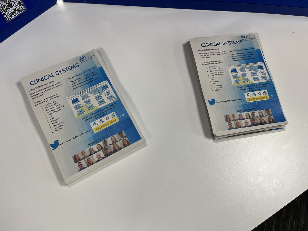 Emma and Georgia are available in the hospital canteen today as part of our Clinical Systems Roadshow!  🚗 Drop by to see us to find out about what we do, our current projects and how we can help your areas on their digital journey 🚗