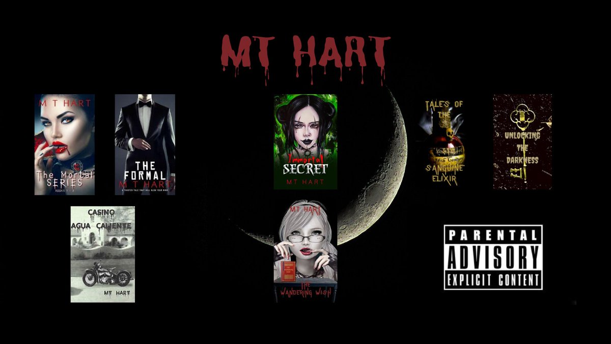 The works of MT Hart! Bwahahaha! #nobubblegumvampiresallowed #vampire #horror  7 novels plus two anthologies! amazon.com/~/e/B08LSBK9V3 smashwords.com/profile/view/M…… #kobo #BNBuzz #AppleBooks #Smashwords #scribd #amazonbooks #soundwiseinc #audible