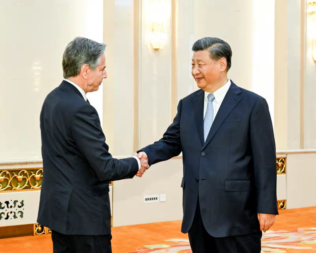 al526086's tweet photo. President Xi pointed out that the world needs a generally stable China-U.S. relationship. Whether the two countries can find the right way to get along bears on the future of humanity. https://t.co/ag1rmSVYzT