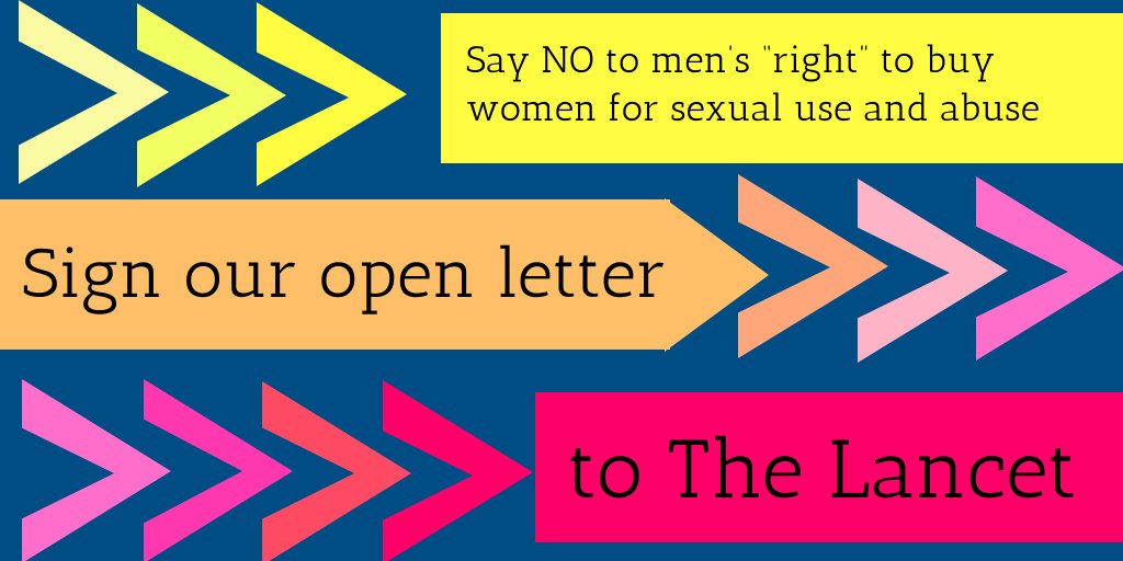 Please sign our open letter to The Lancet explaining why their support for the full decriminalisation of the sex industry (including pimps, brothels and sex buyers) is misguided and calling for them to support the Nordic Model approach.

docs.google.com/forms/d/e/1FAI…