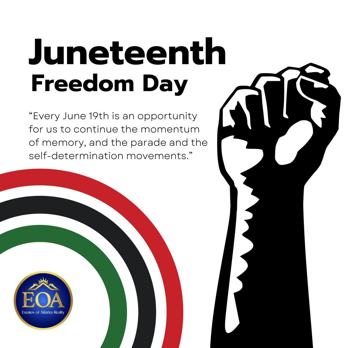 Happy Juneteenth, Everyone! 💛❤️🖤
Celebrating the end of long-legalized slavery and the creation of a world where justice serves equality.🙏🏿🙌🏿🤝🏾
.
#Juneteenth #Juneteenth2023 #FreedomDay #BlackLiberation #CelebratingFreedom