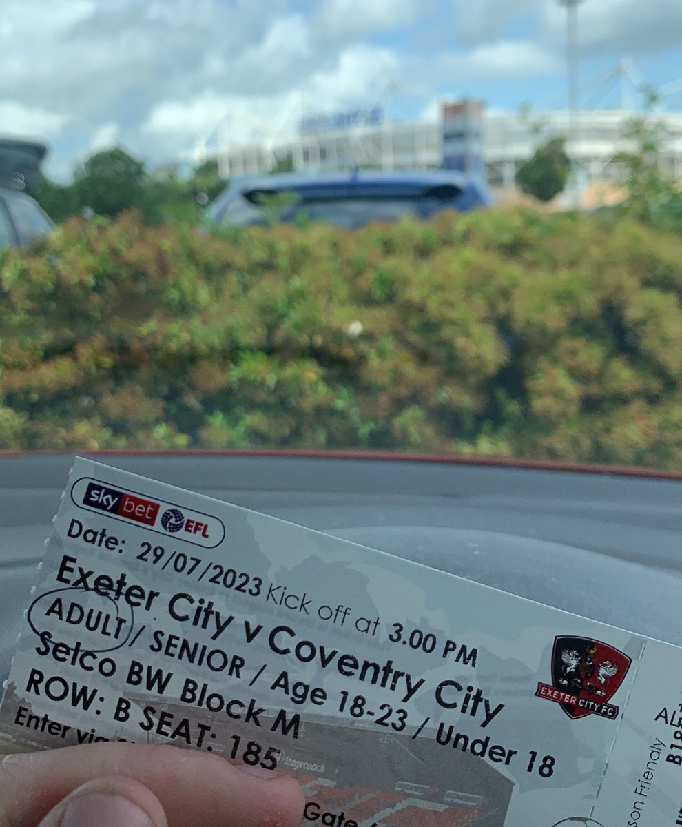 Cheeky trip to Devon next month. Exeter (A) is on 🎉🥳 #PUSB