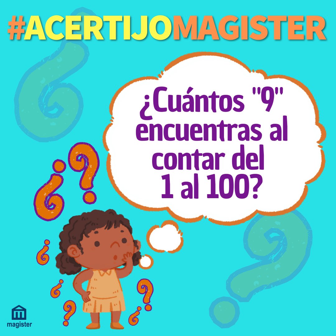 ¿Sabes cuántos son? ¡Déjanos tu respuesta en los comentarios! 😜🔤

#acertijomagister #acertijo #acertijos #magister #magisterformacion #oposiciones #oposicionesdocentes #educación #primaria #infantil #secundaria #docente #maestra #claustrodeig