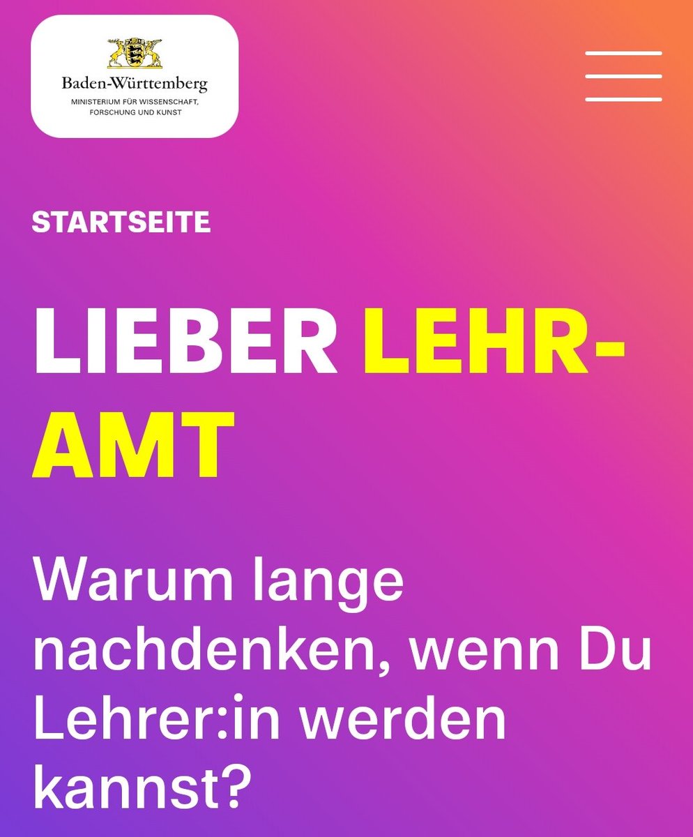 Genau.
Warum überhaupt Gedanken über den Berufswunsch verlieren?

🤦🏼‍♂️

#twlz #edubw
