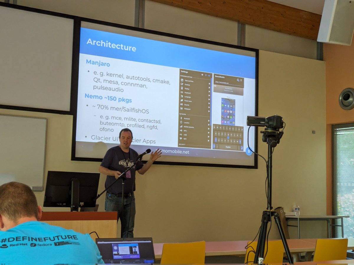 cybette's tweet image. Is @NemoMobile suitable for automotive? Short answer: no. Long answer? Watch @xmlich02's talk at youtube.com/@DevConfs
Cool #MobileLinux booth at #Devconf_CZ as well. Thanks!