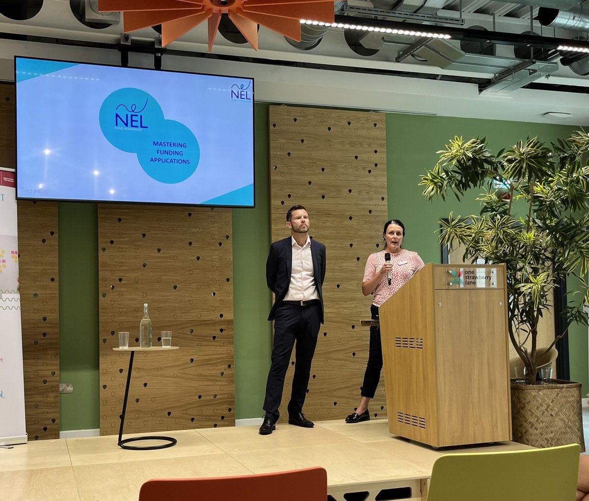 Susan and Jonathan of @NELFundManagers take the stage to talk through what goes into a great funding application. Our fund is still open for new applicants - if you’re interested in taking that next step get in touch! #techNExt23