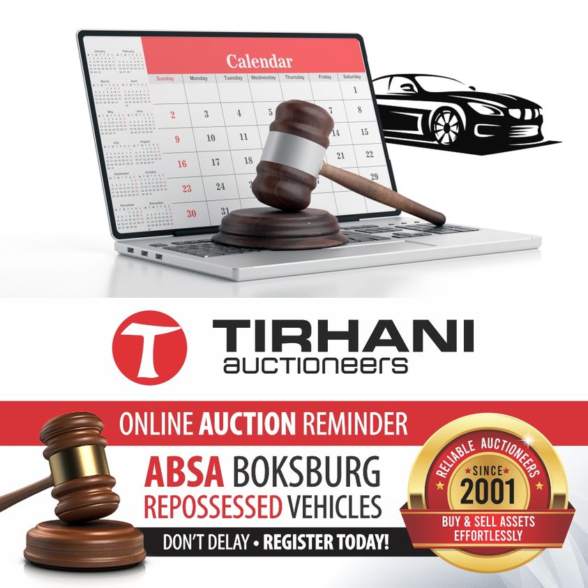 Auction Finance on Twitter Auction Reminder! ABSA VEHICLE