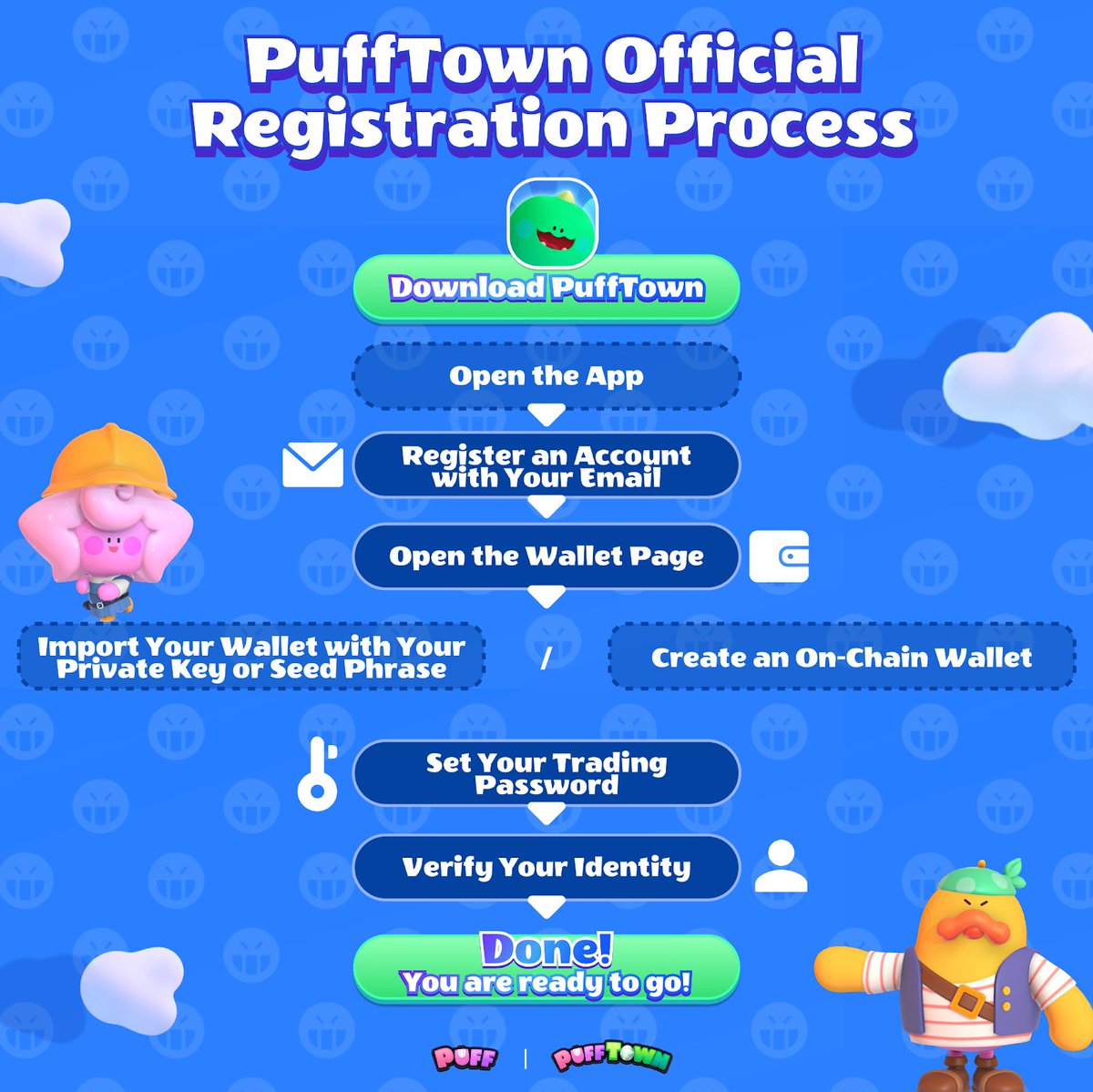 @GemGverse ⚔️ @Puffverse GIVEAWAY
🔥 Partnership #Giveaway
⏰ From: June 18th to June 23th
🎁 Prize: 5️⃣0️⃣ USDT
                            
 What you need to do⬇️
👉 Enter to Win Prizes:
1️⃣ Follow @Puffverse and @GemGverse - Like & RT
2️⃣ Download PuffGo and PuffTown app from…