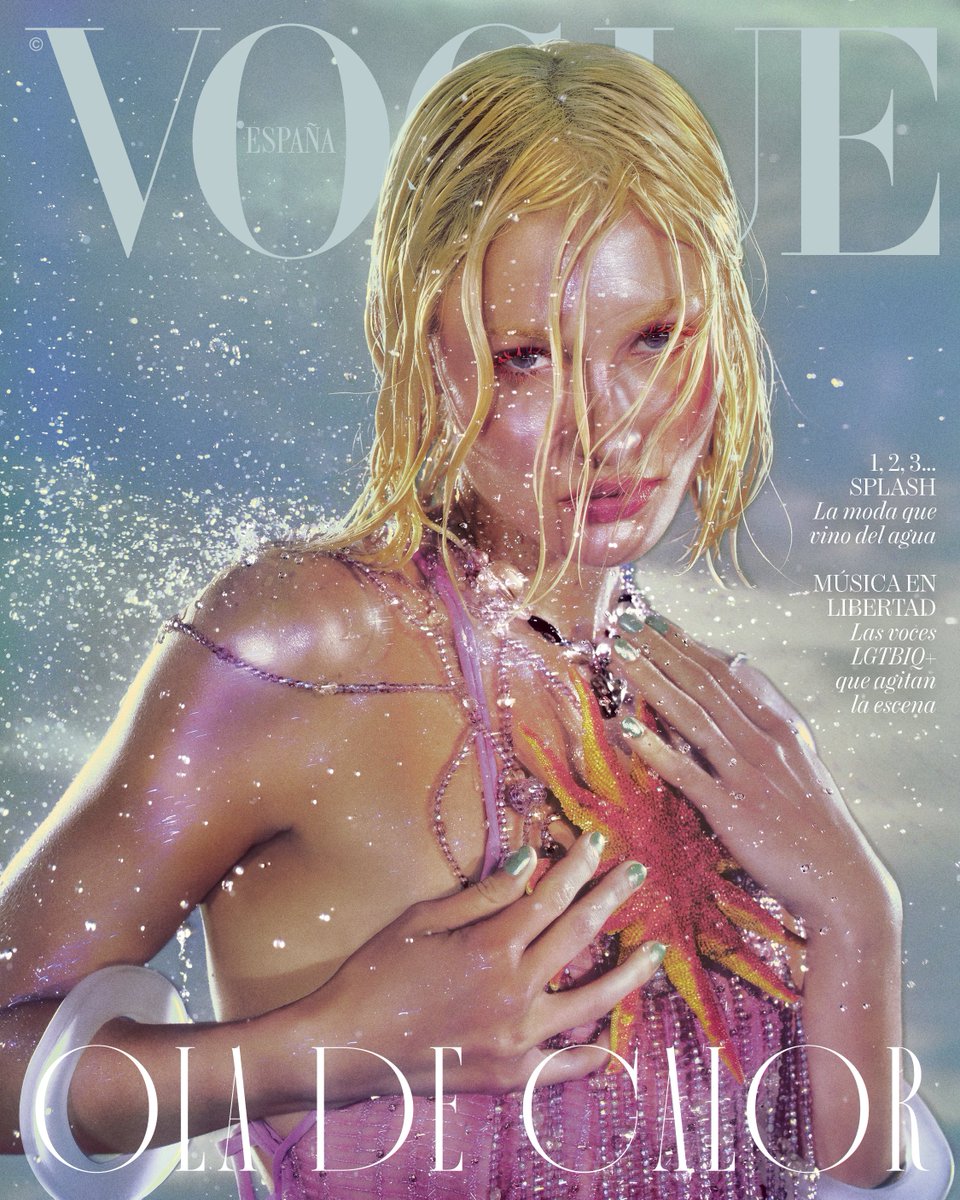 🐚Una sirena bajo el mar 🐚
En la portada de #VogueJulio, la modelo Grace Elizabeth se sumerge en un refrescante baño de tendencias para combatir las altas temperaturas.
💌 El número de julio de Vogue España sale a la venta mañana 20 de junio.