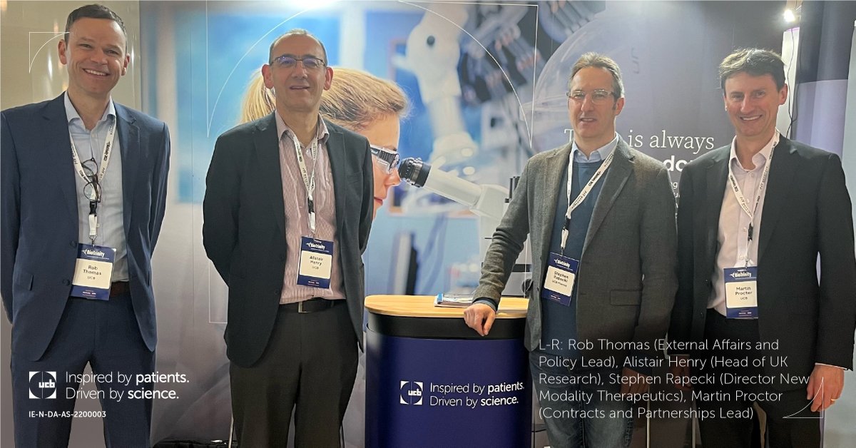 ucb_uk's tweet image. Colleagues across UCB recently attended OBN’s #BioTrinity event in central London. UCB’s Head of UK Research, Alistair Henry, joined a panel to discuss how the UK is a place for innovation and partnerships to discover innovative new medicines.

#UCBUK