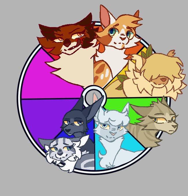 ZZ0MBlEZ's tweet photo. Bluestar and snowfur’s parents! Had a surprising amount of ppl asking for stormtail and thought I’d include moonflower when someone asked for her bc why not :]

Gimme minor purple characters 💜
#stormtail #moonflower #warriorcats #waca https://t.co/od7Xlnpndj