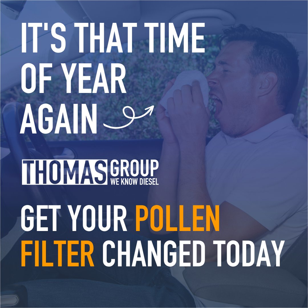 thomasgroupuk's tweet image. Calling all Hay fever sufferers! 🤧
A top tip to survive the high pollen this summer…get you pollen filter changed! 

Purify the air inside your vehicle so you&apos;re not sneezing all day! 
Come to the Thomas Group, we take care of you❤️

#TrustThomas #hayfever #pollenfilter