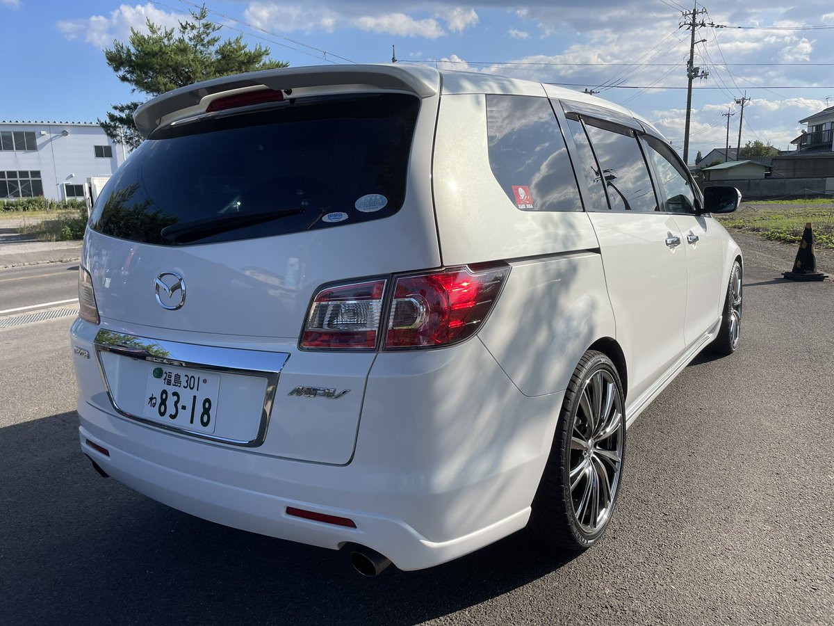 rsvt_2525's tweet photo. 俺の足車買い替え検討に伴い嫁車も入れ替える事にしたのでMPV売り 45万

ターボ6AT 2駆9.8万km 検6/3/31
ローダウン 20インチ 純OPリップ BOSE
後付けBluetooth ドラレコ LEDフォグ等々 

不具合なし詳細DMにて。
軽かコンパクトカーと交換も要相談。

 #車売ります 
 #ミニバン売ります https://t.co/F8RGMlBHlk