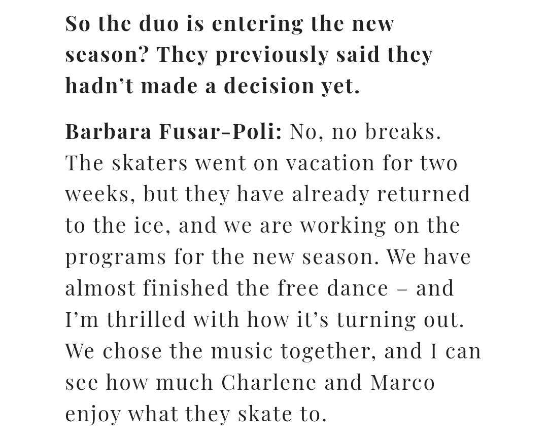 Charlene Guignard and Marco Fabbri are going into the season.

#iceskate #iceskating #figureskate #figureskating #フィギュアスケート

Full interview 👇