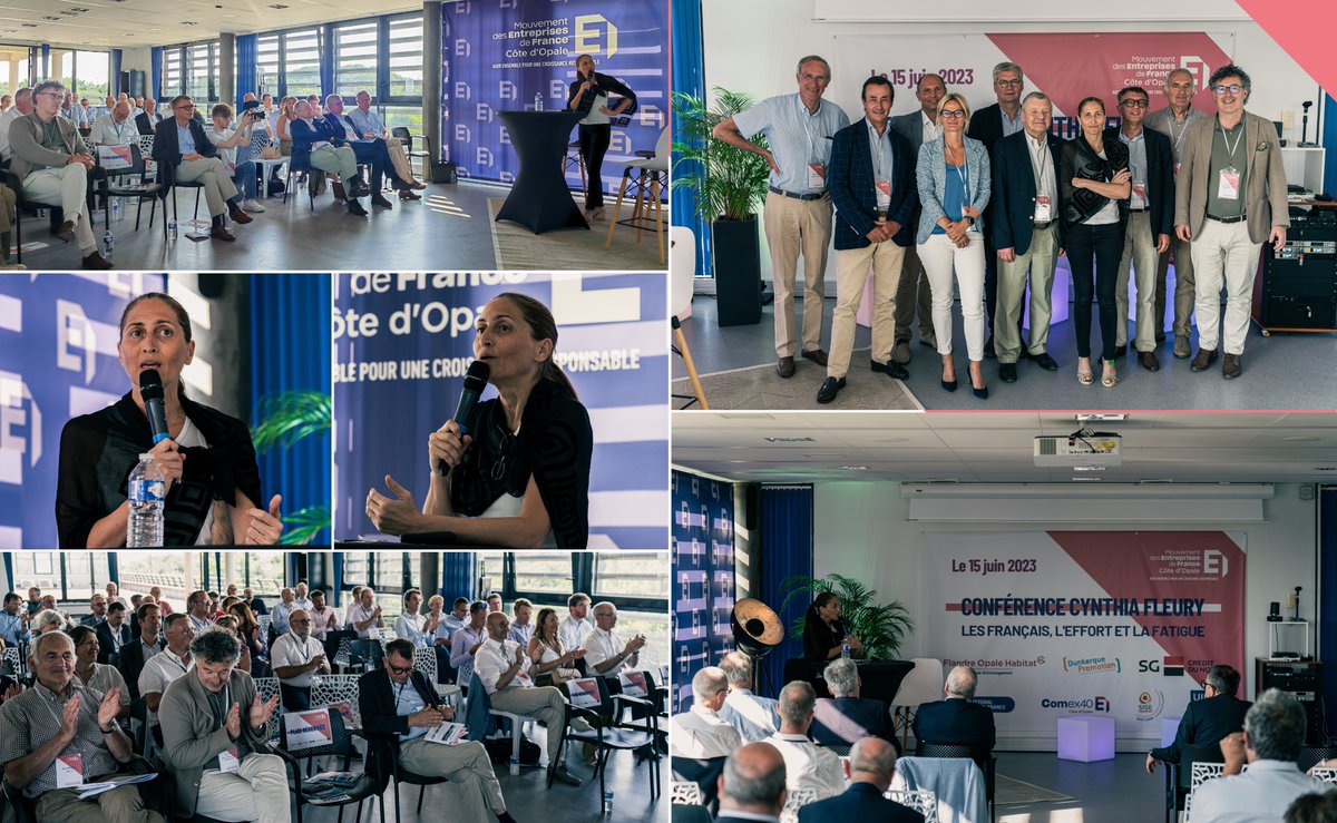 MedefOpale's tweet photo. RETROSPECTIVE CONFERENCE Nous avons eu le plaisir de recevoir @CynthiaFleury après notre AG sur le thème "Les Français, L'Effort la Fatigue" ! 
Avec de nombreux sujets au programme, nous nous sommes intéressés à la mutation du rapport au #travail ! 
Merci à tous nos partenaires ! https://t.co/V2RCqlDDdN