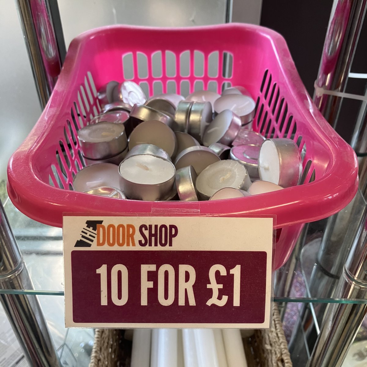 Long evenings in the garden enjoying the summer nights? Top up your tealights - 10 for £1 from The Door Shop at the top of the high street in #Stroud #ShopLocal #CharityShop #Summer