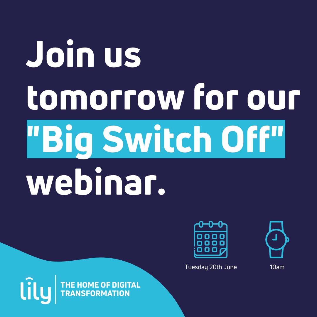 🚨 ATTENTION 🚨

The Big Switch Off is happening soon and could be a huge disruption to your business operations.

Find how Lily can support you and your business in our webinar, sign up here 👉 event.on24.com/wcc/r/4208269/…

#PSTNswitchoff #ISDNSwitchOff  #DigitalTransformation