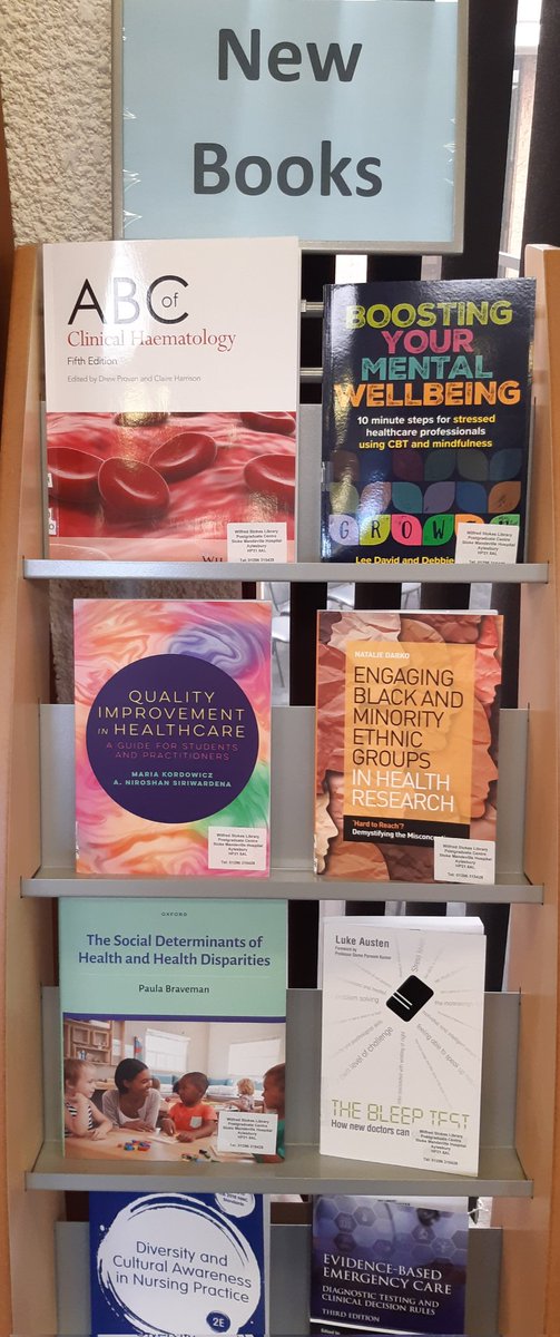 Great selection of new titles added to our shelves this week!
Be sure to pop by and take a look!
#BHTLibrary #Wellbeing #Diversity #qualityimprovement