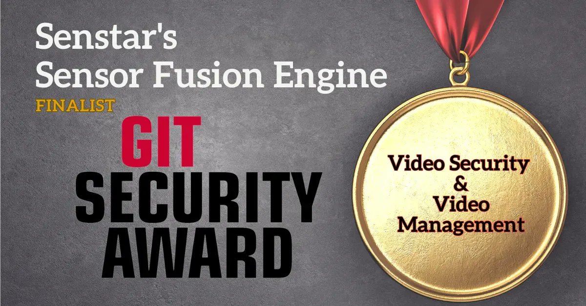 Sentar is honoured to be selected as a finalist for @git_sicherheit's GIT Security Award in the category of #VideoSecurity & #VideoManagement!

Follow this link ➜ buff.ly/3HJosjE to vote (DAILY) for Senstar Sensor Fusion in Category C - Video Security & Video Management.