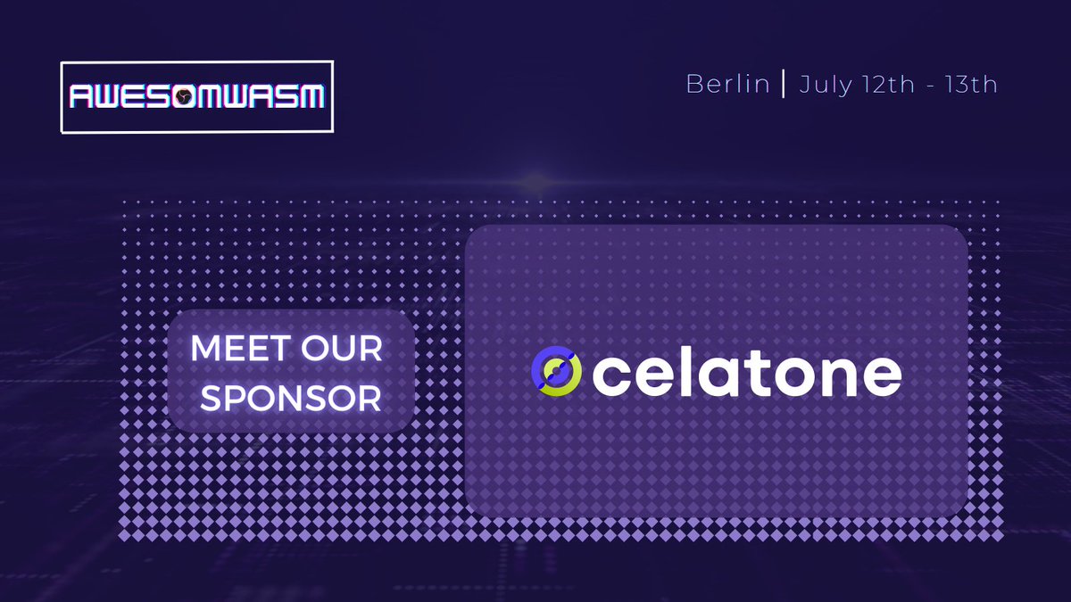 ✨Meet our Amazing Sponsors!✨

Thrilled to introduce one of our incredible sponsors, @celatone_ for the upcoming #AwesomWasm conference!🎉

🌐Explore further and join us at tickets.awesomwasm.com for an unforgettable experience.

Let's embrace the power of @CosmWasm together!💜
