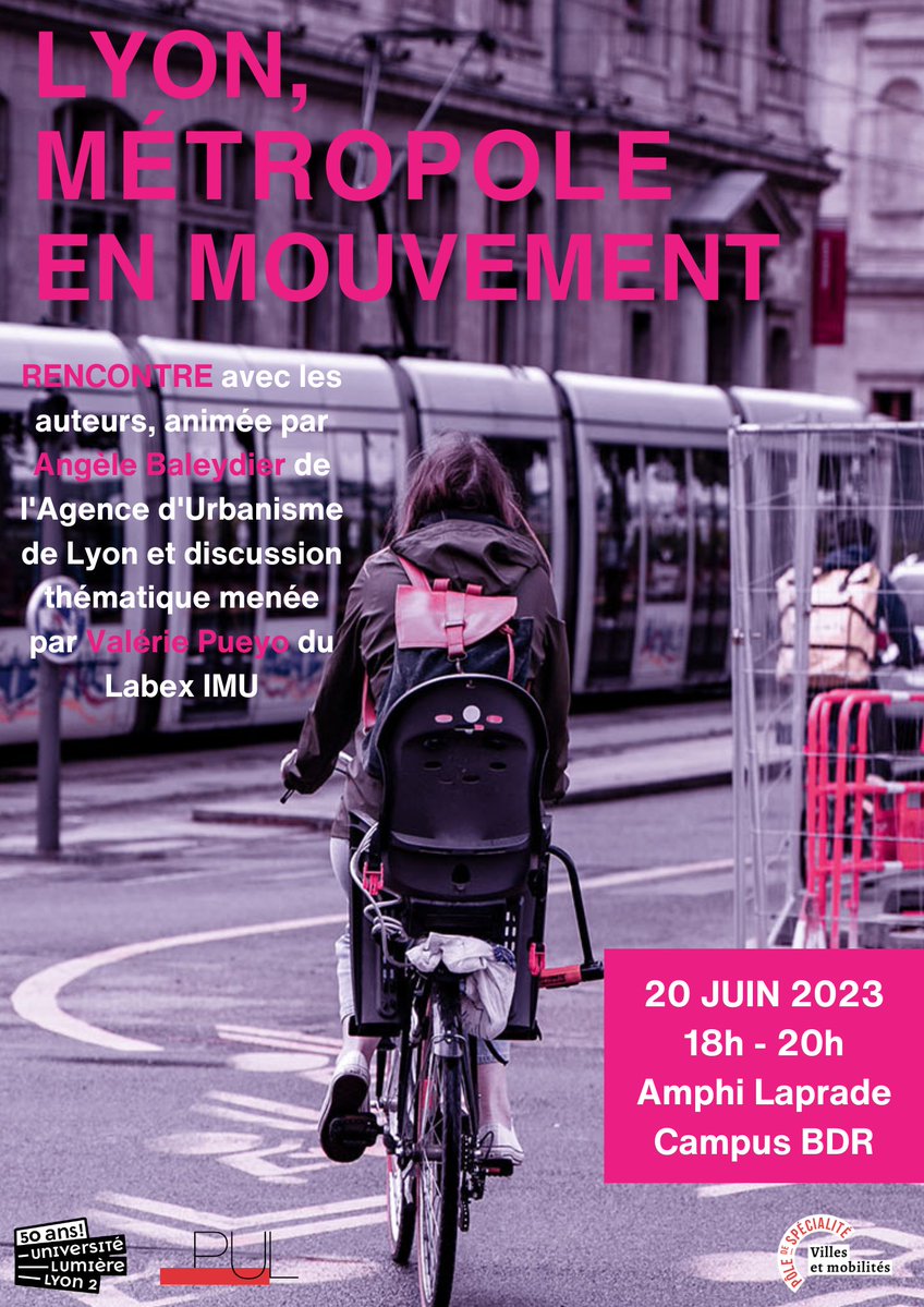 univ_lyon2's tweet photo. Mardi 20/06 à 18h à l'Amphi Laprade, venez découvrir l'ouvrage "Lyon, Métropole en mouvement" édité aux @PULyon, à travers l'expertise de chercheur·es en urbanisme, droit public, tourisme, aménagement de l'Université. @grandlyon 
https://t.co/MXFl14uJv9 https://t.co/RZBbx6Nj8n