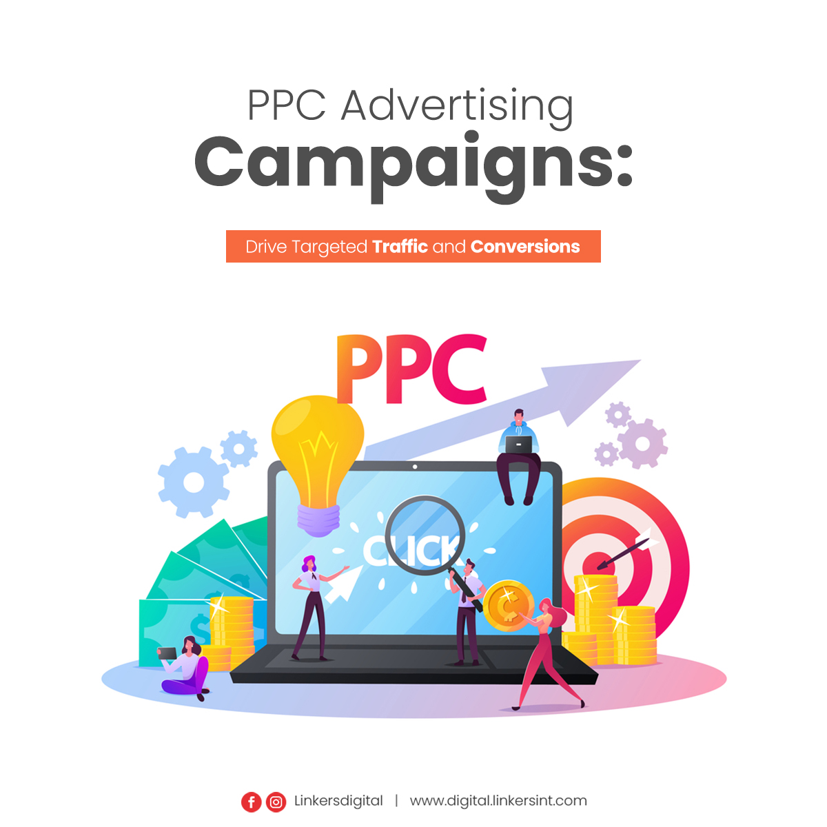 Maximize your online reach and conversions with our PPC advertising campaigns. Drive targeted traffic to your website, engage potential customers, and boost sales. Let Linkers Digital supercharge your marketing efforts and achieve measurable results.