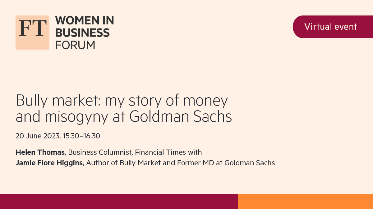 FT Forums (@ftforums) on Twitter photo We are excited about tomorrow's #FTWomenInBusinessForum event - <a href="/JFioreHiggins/">Jamie Fiore Higgins</a> will be sharing her story of working in the finance industry and how she navigated a culture of sexism and bullying to get to the top🚀
Become a member to join the conversation bit.ly/2WVNd92 We are excited about tomorrow's #FTWomenInBusinessForum event - <a href="/JFioreHiggins/">Jamie Fiore Higgins</a> will be sharing her story of working in the finance industry and how she navigated a culture of sexism and bullying to get to the top🚀
Become a member to join the conversation bit.ly/2WVNd92