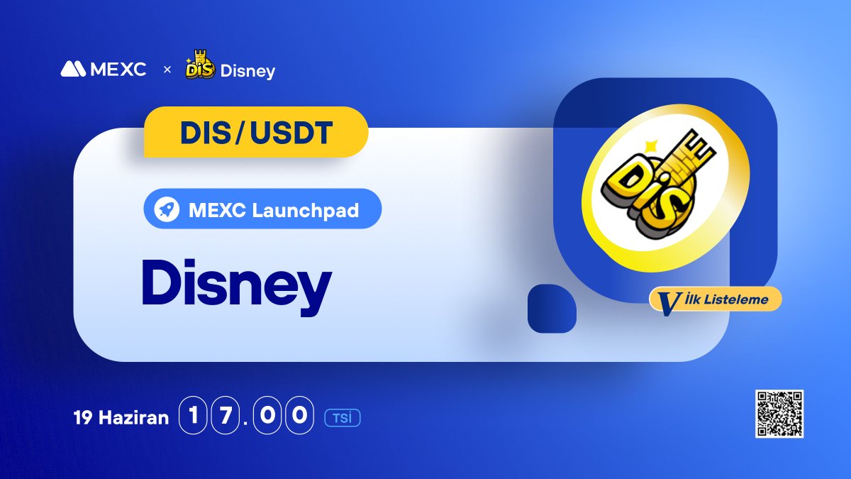 🚀 @distoken_xyz $DIS - Launchpad Sonucu ve Listelenme Planı 

🔄 $DIS/USDT Alım Satımı: 19 Haziran 2023 17.00 

📌 Ayrıntılar: mexctr.info/3PrYV4e

#MEXCTürkiye #MX #BTC