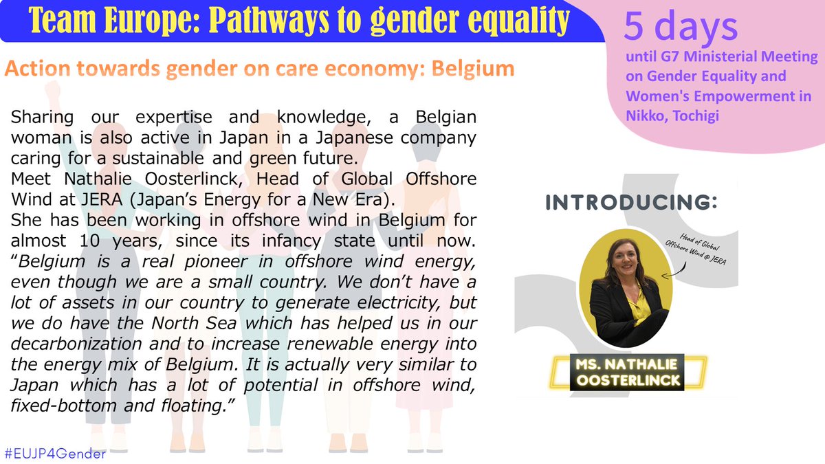 🇪🇺 #TeamEurope: 👩👨 on the road to G7 Tochigi-Nikko achieving gender equality!
#EUJP4Gender #SDG5