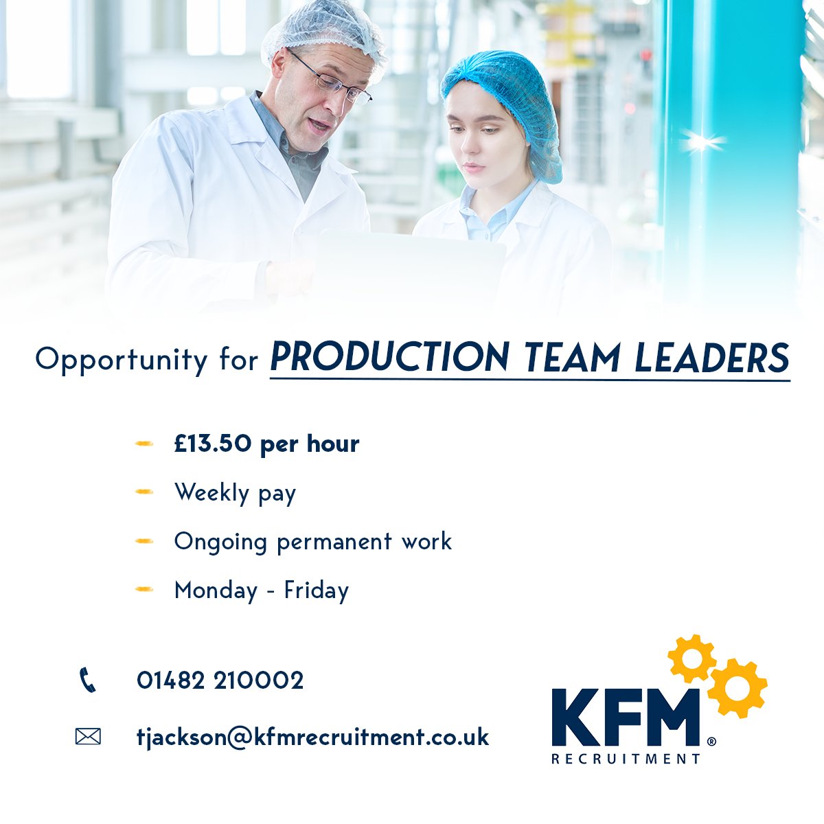 New opportunity in Hull for Production Team Leaders! Apply now at kfmrecruitment.co.uk/careers/28872/… #production #hulljobs #jobsinhull #manufacturingjobs