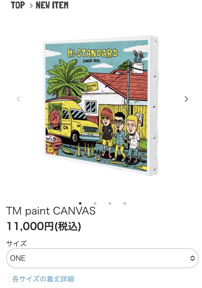 買えました🤤 Hi-STANDARD TM paint CANVAS ART #ハイスタ #HiSTANDARD