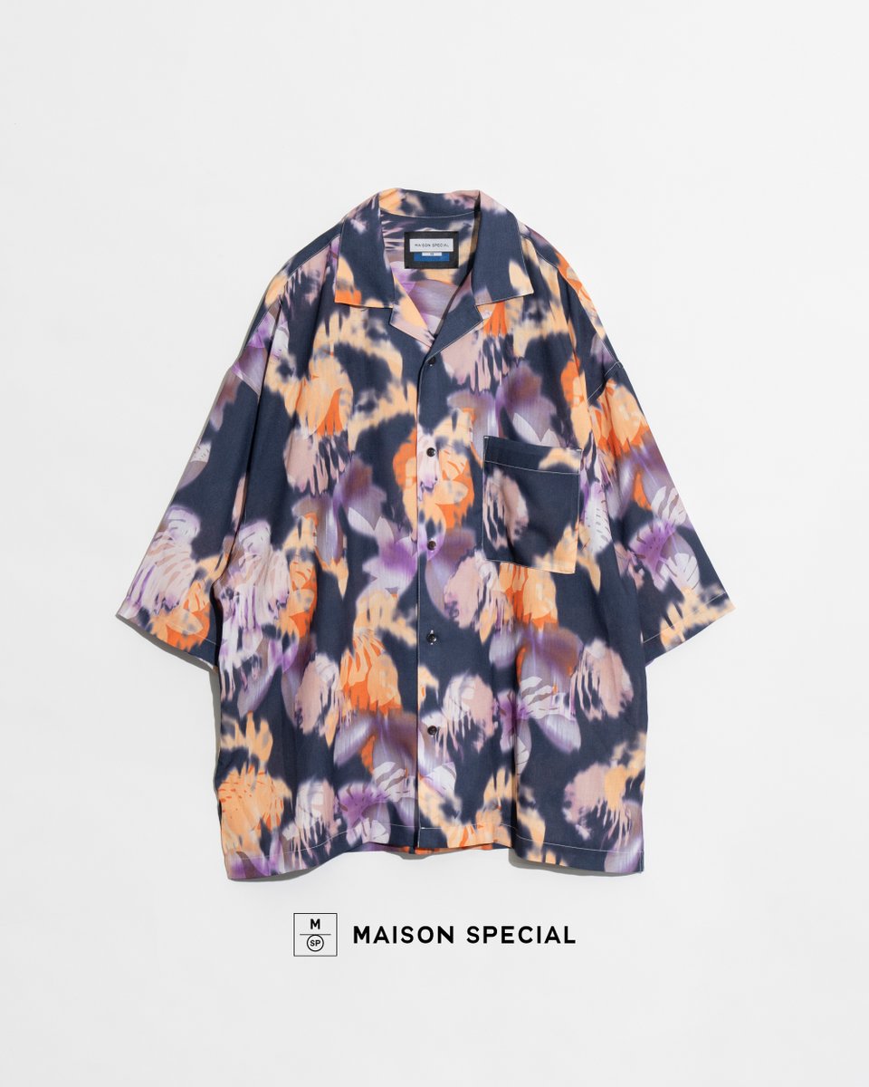 MAISONSPECIAL's tweet photo. 【NEW ARRIVAL】

シアープリントプライムオーバーオープンカラーショートスリーブシャツ

シャリっとした肌触りに程良い光沢感が特徴。
ヨーロッパにある何百万点にものぼるアーカイブから厳選した柄をプリントしました。

▼詳しくはこちらから
https://t.co/8I2KE8VYMC

#maisonspecial https://t.co/cSp3BElOEF