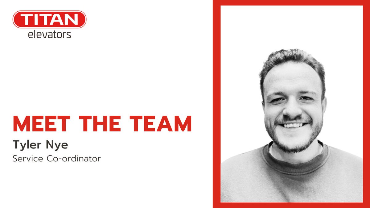 TitanElevators's tweet photo. Meet Tyler, Titan Elevators Service Co-ordinator π¨βπΌ
#titanelevators
#meettheteam
#servicecoordinator https://t.co/2JJLKGo72D
