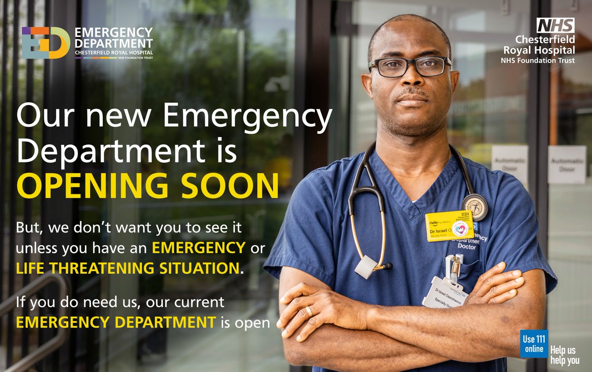 We are working around the clock to prepare our new Emergency Department for opening this week.

Please don't come unless you really need to see us.

We have some exciting ways to view our new state-of-the-art building without having to visit - COMING SOON.