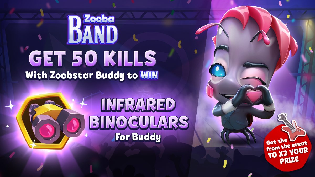 Zooba on Twitter "It's time for Zoobstar Buddy to shine! 🌟🐞 Get 50
