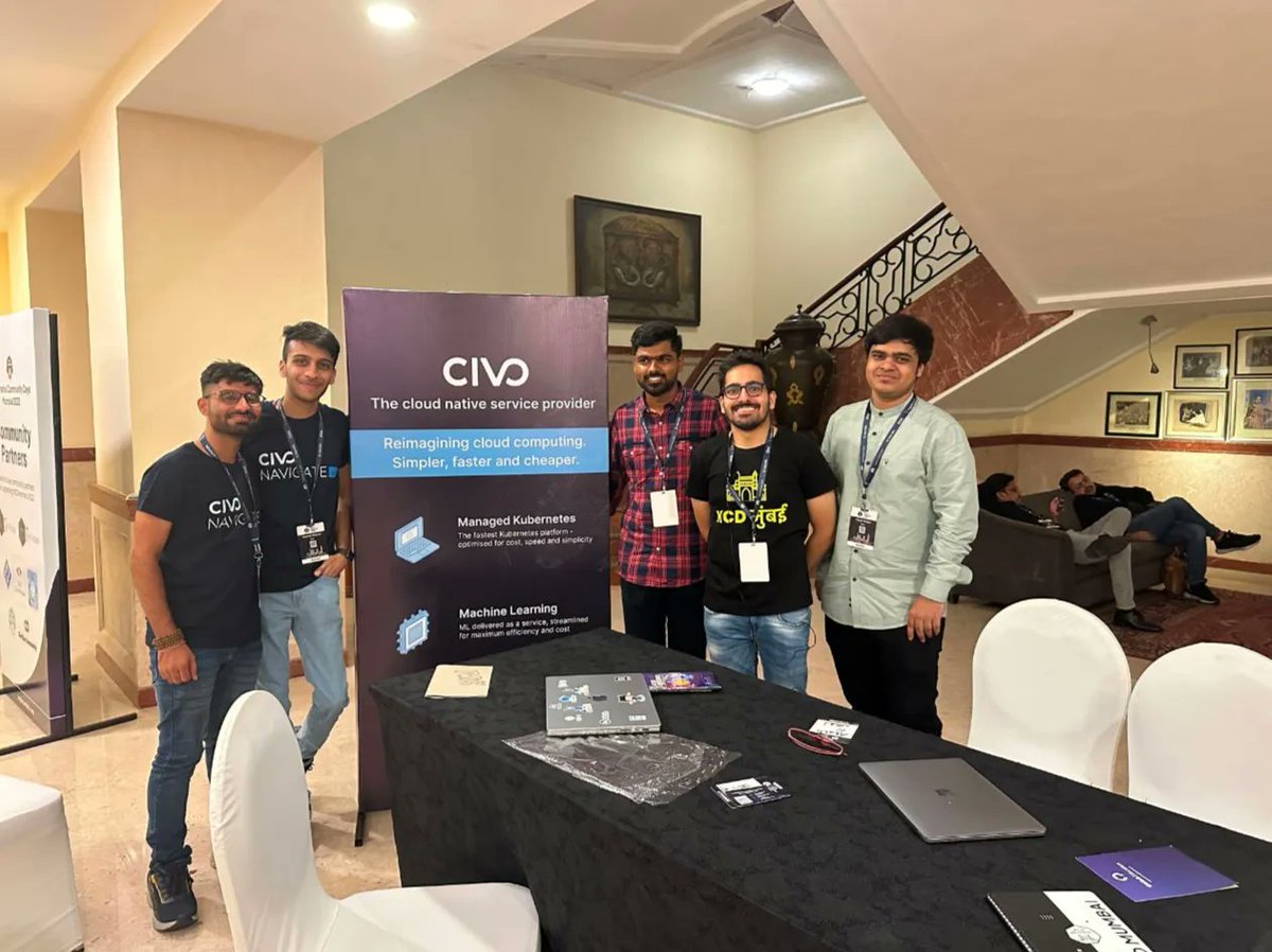 Civo (@civocloud) on Twitter photo We had a great time at <a href="/KcdMumbai/">KCD Mumbai</a> getting to speak to everyone that came by the Civo booth with <a href="/SaiyamPathak/">Saiyam Pathak</a> <a href="/harsh_thakur_1/">Harsh</a> <a href="/haardikdharma10/">Haardik Dharma</a> <a href="/AakashNagpal16/">Aakash Nagpal</a> and <a href="/vishalanarase/">Vishal Anarase</a>
💙 Thank you for everyone that stopped by to say hello! We had a great time at <a href="/KcdMumbai/">KCD Mumbai</a> getting to speak to everyone that came by the Civo booth with <a href="/SaiyamPathak/">Saiyam Pathak</a> <a href="/harsh_thakur_1/">Harsh</a> <a href="/haardikdharma10/">Haardik Dharma</a> <a href="/AakashNagpal16/">Aakash Nagpal</a> and <a href="/vishalanarase/">Vishal Anarase</a>
💙 Thank you for everyone that stopped by to say hello!