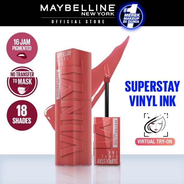 shamungil's tweet photo. Cek Maybelline Superstay Vinyl Ink 4.2 ml - Liquid Lipstik Lipstick Make Up Lipcream Longlasting Waterproof Viral Ready Stock dengan harga Rp115.900. Dapatkan di Shopee sekarang! https://t.co/4NiQegamhF https://t.co/jhA6B91u9e