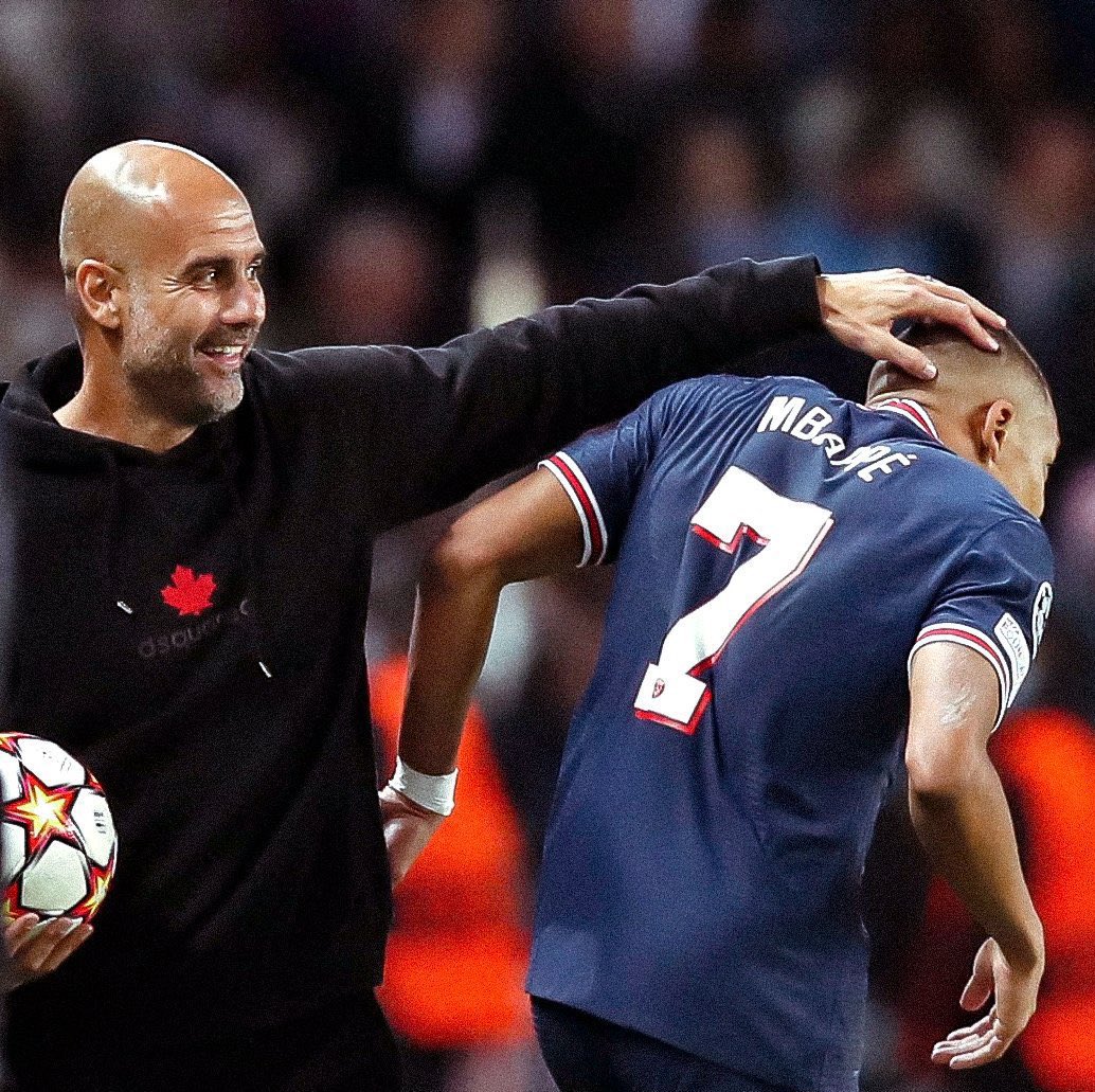 🗣 Pep Guardiola: 'Mbappé to Manchester City? No. You know where he wants to go.' @elchiringuitotv #rmalive 🧐