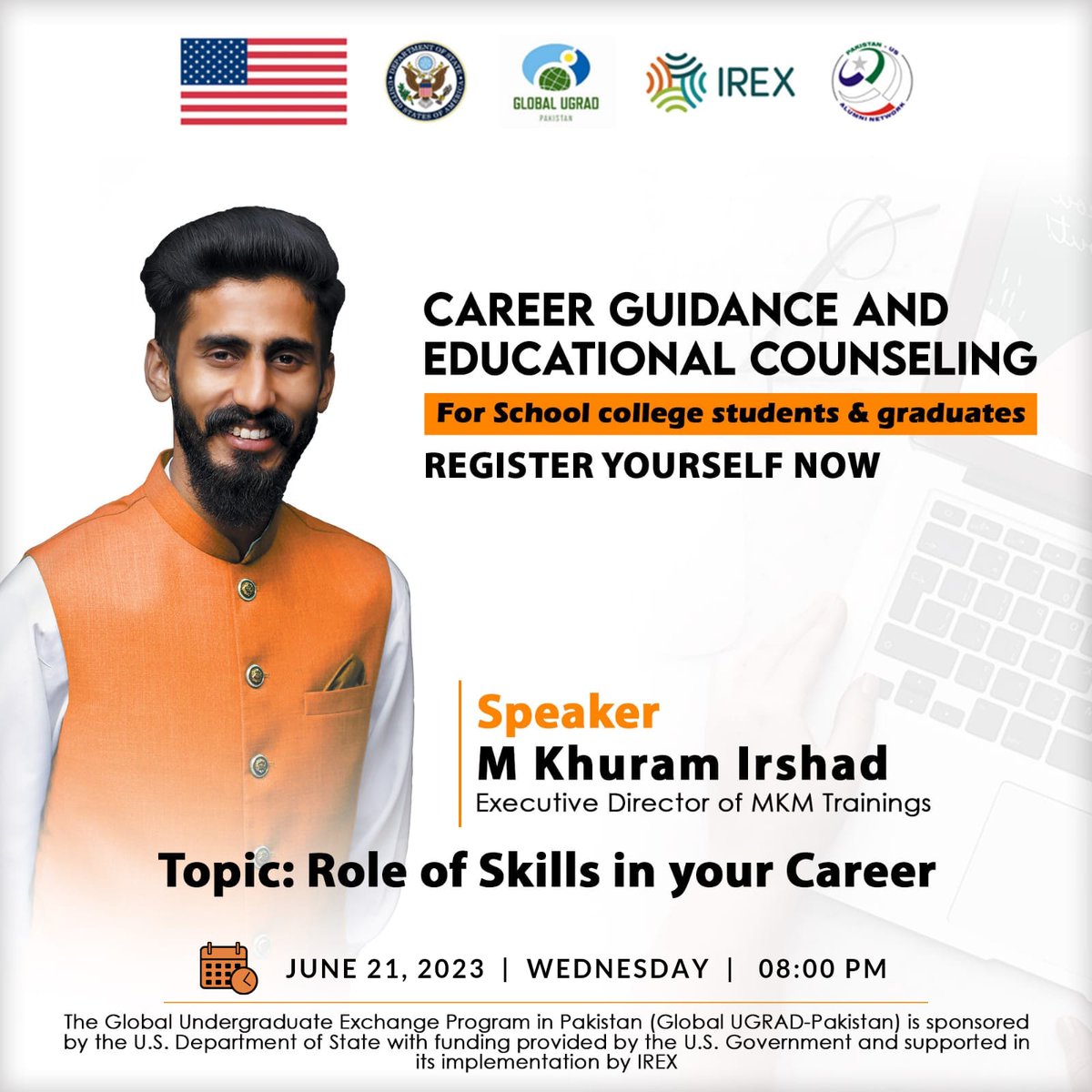 mkmtrainings's tweet photo. The wait is over, the CDI is going to organize an online webinar.
Mr. Khuram Irshad (Executive Director of MKM Training) will join this series as a guest speaker and guide students with the importance of e-skills &amp; how to acquire those skills
Register here
https://t.co/6X7f5IZ5Cx https://t.co/TGSjOfudDg